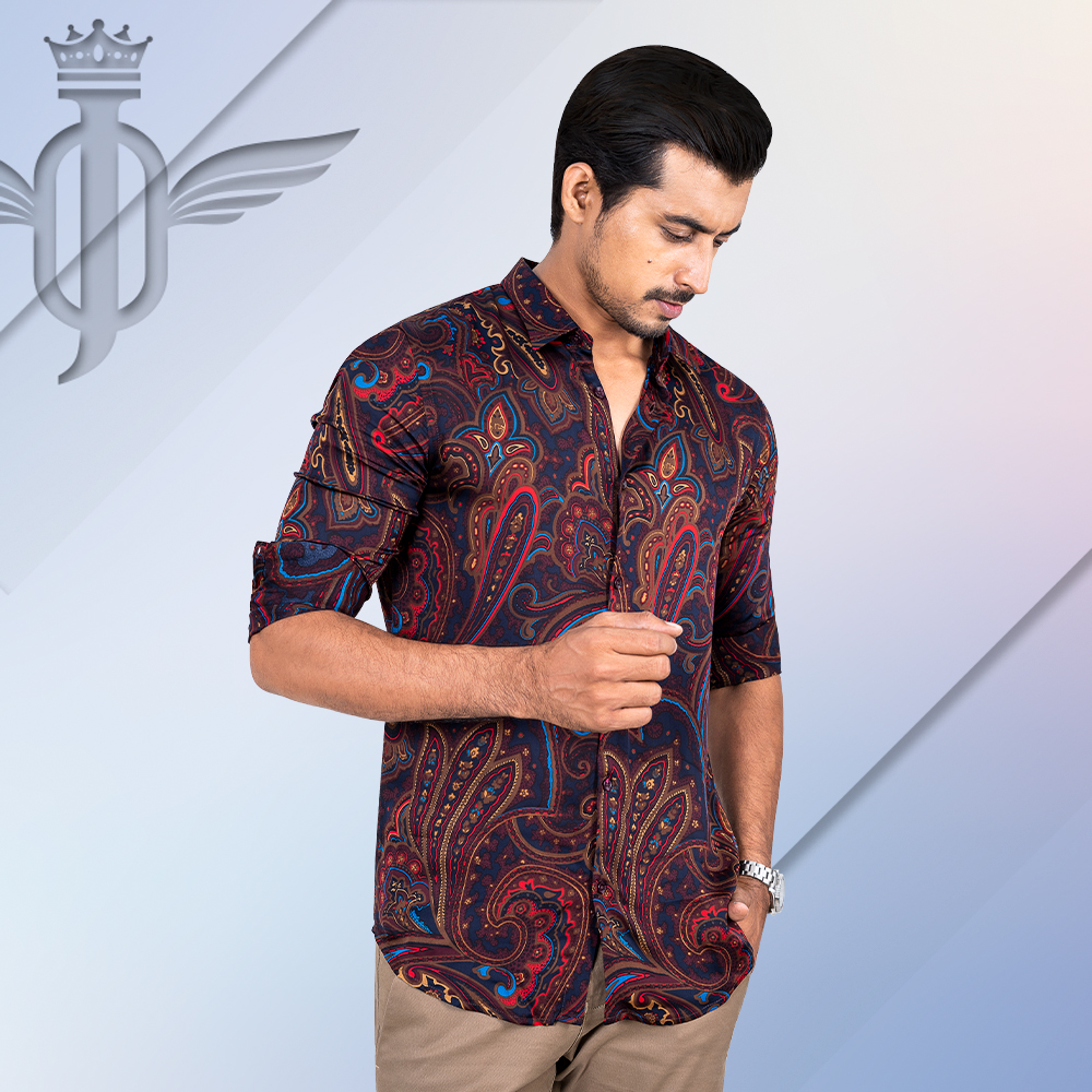 Printed Casual Shirt by OXYGEN - Infinity Mega Mall