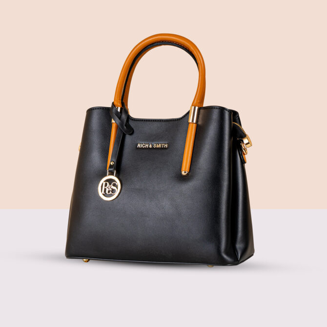 Premium Black Colour Leather Bag