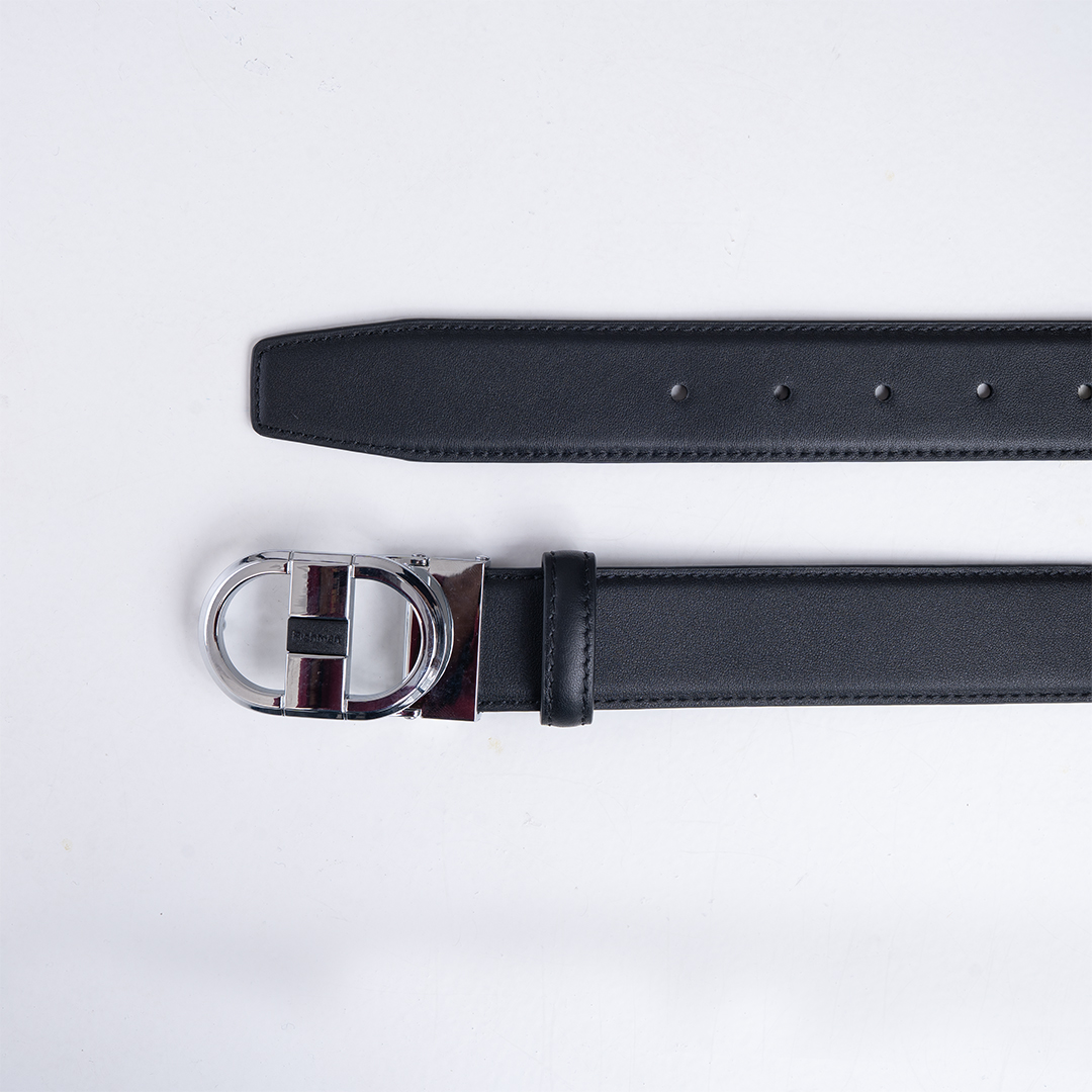 Premium Black Color Leather Belt by Richman