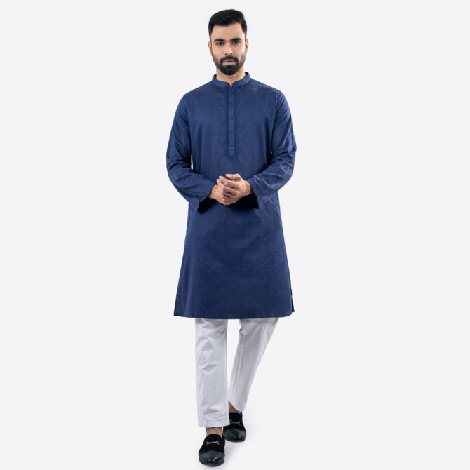 Lubnan Men’s Regular Fit Blue Color Panjabi