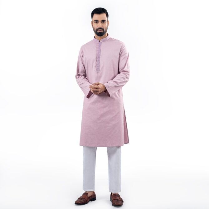 Lubnan Men’s Regular Fit Lite Pink Color Panjabi