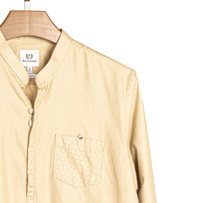 RICHMAN Beige Color Full Sleeve Slim Fit Katua