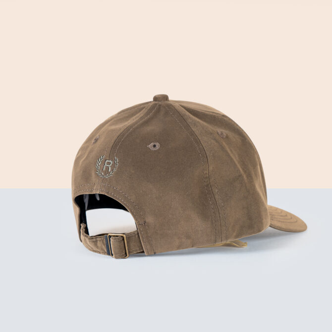 Classic Khaki Colour Suede Fabric Cap by RICHMAN