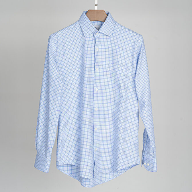Men’s Sky Color Texture Full Sleeve Regular Fit Shirt