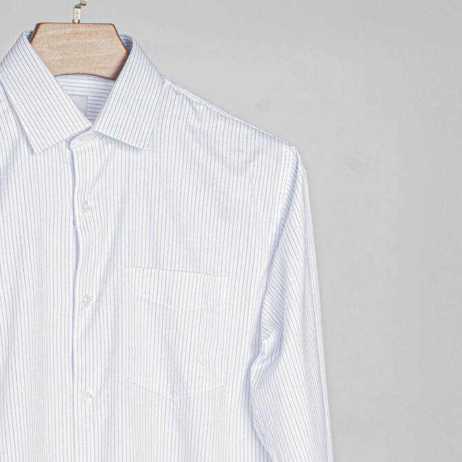 Richman Men’s White Color Stripe Full Sleeve Regular Fit Shirt