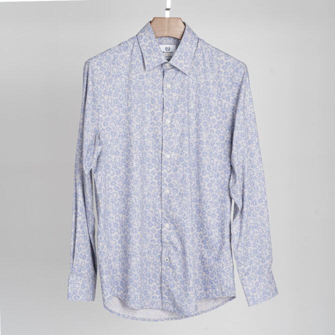 Richman Ash Color Printed Ultra Slim Fit Casual Shirt