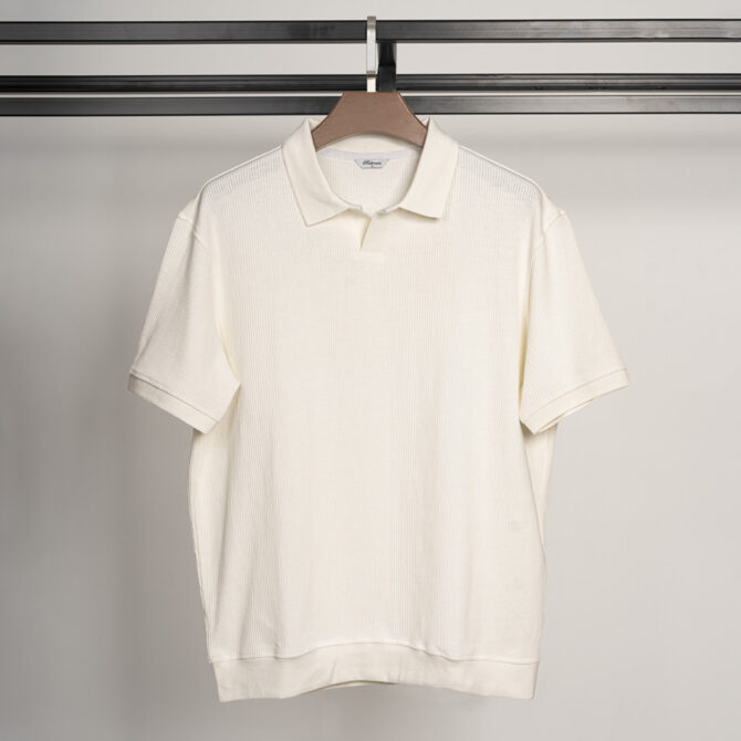 Richman White Color Solid Half Sleeve Polo Shirt