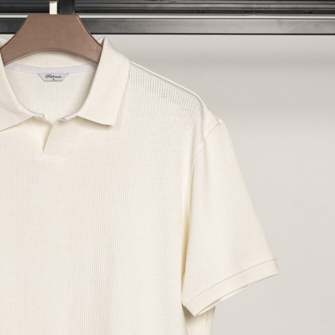 Richman White Color Solid Half Sleeve Polo Shirt