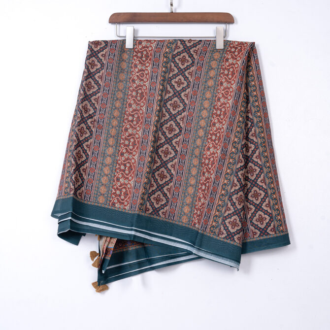 Women’s Contrasted Cotton Saree by Muslin