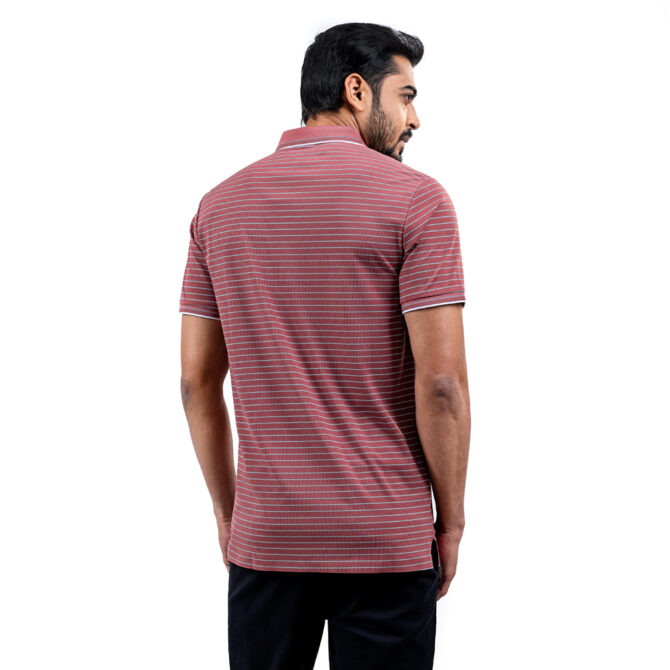 Richman Onion Color Stripe Half Sleeve Polo Shirt