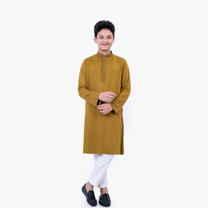 Boys Brown Color Panjabi