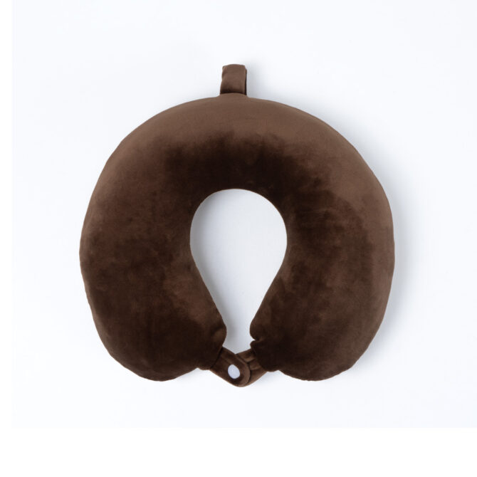 Classic Coffee Color Travel Neck Pillow