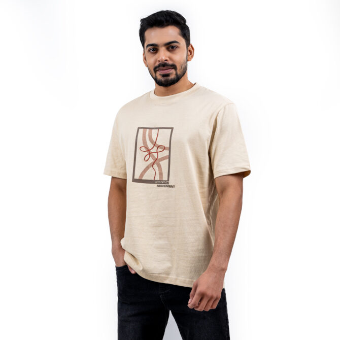 Richman Beige Color Round Neck T-Shirt