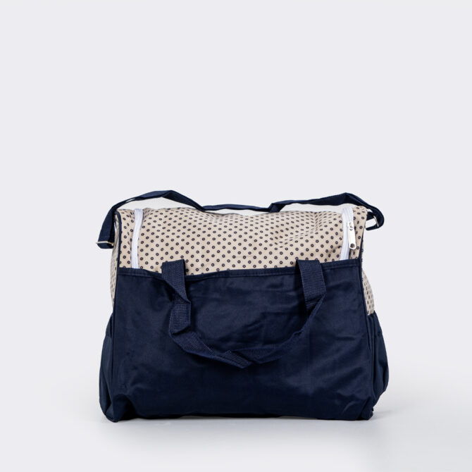 Imported Navy Blue & Cream Color Stylish All-in-One Mother’s Bag