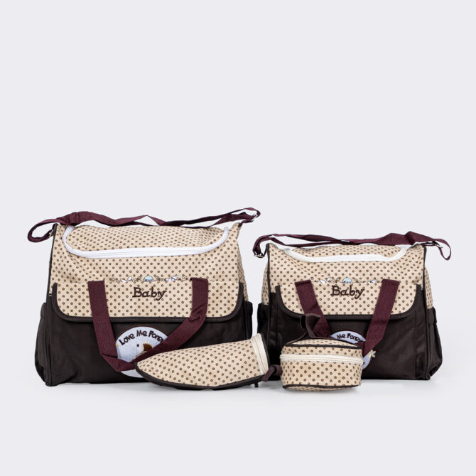Imported Cream & Coffee Color Stylish All-in-One Mother’s Bag