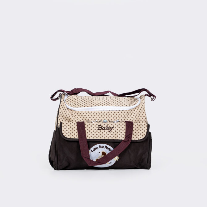 Imported Cream & Coffee Color Stylish All-in-One Mother’s Bag
