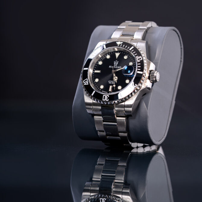 Richman Silver Aviator Watch for Men