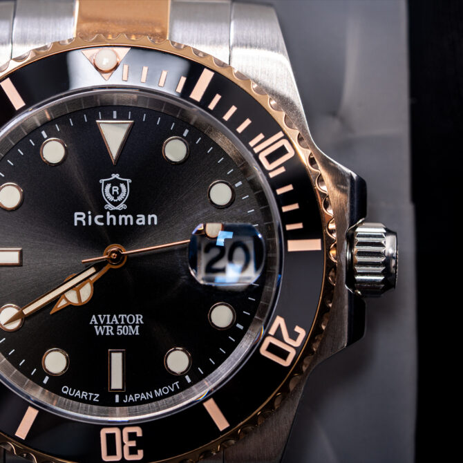 Richman Gold Aviator Watch for Men