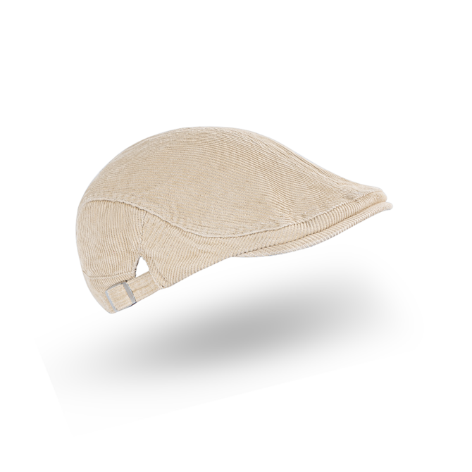 Men's Classic Cream Colour Flat Cap