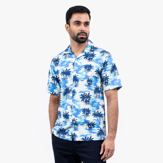 Richman Floral Printed Half Sleeve Hawaiian Shirt
