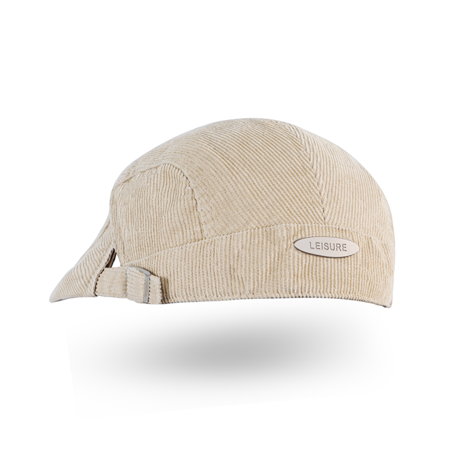 Men's Classic Cream Colour Flat Cap