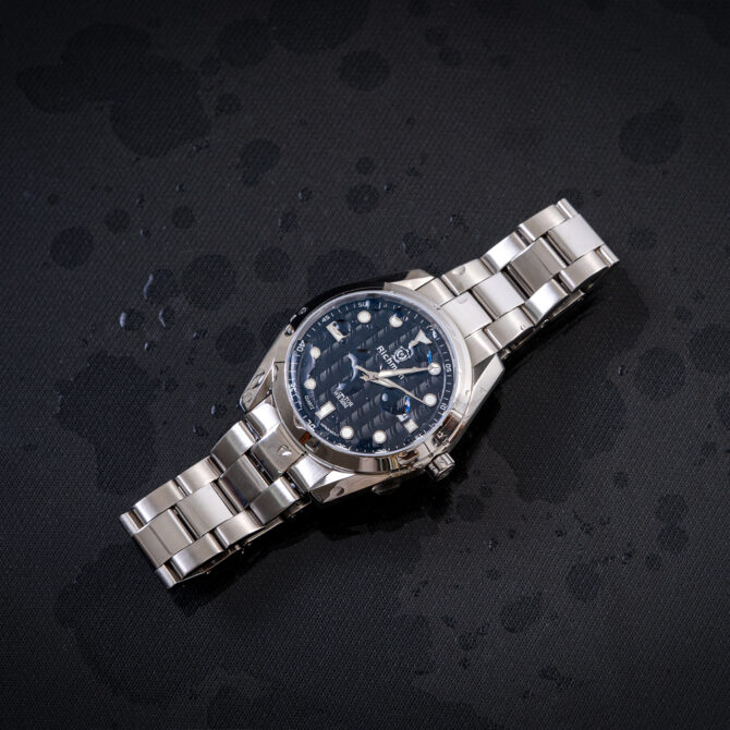 Richman Silver Aviator Watch for Men