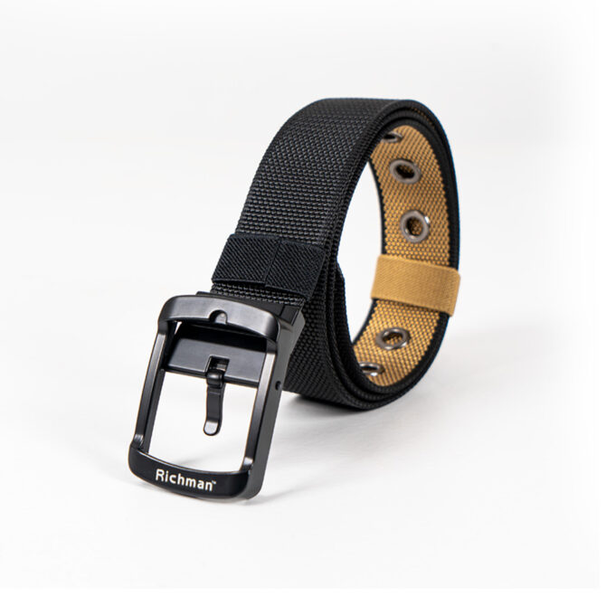 Premium Black Color Fabric Belt by Richman