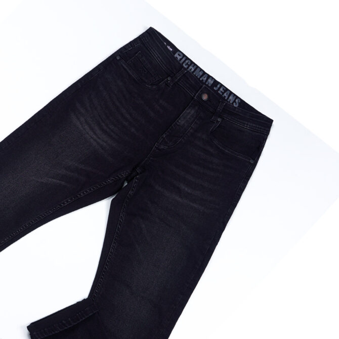 Richman Men’s Black Color Denim Pant