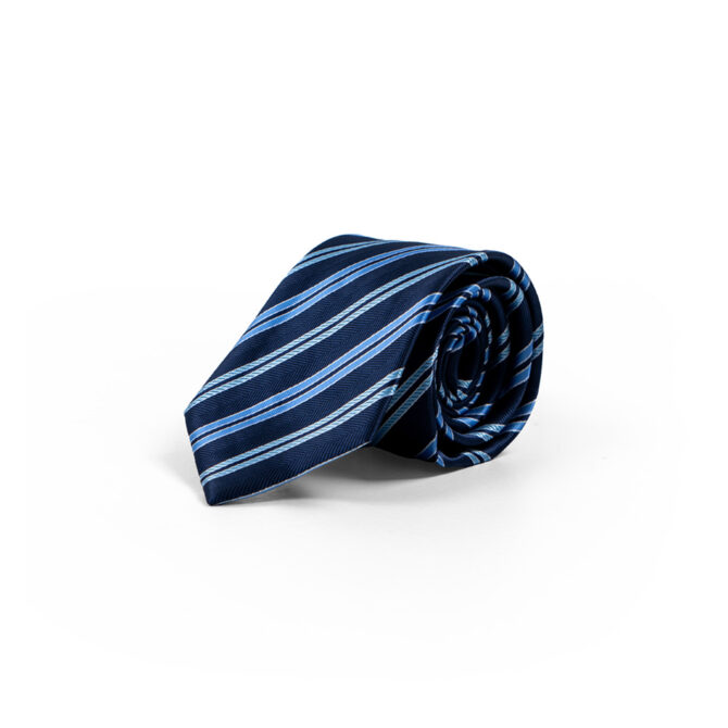 Premium Blue Contrasted Box Tie