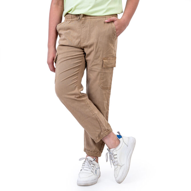iNFINITY Khaki Color Boys Stylish Cargo Pant