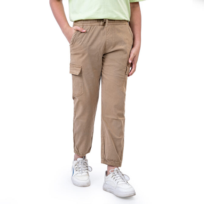iNFINITY Khaki Color Boys Stylish Cargo Pant