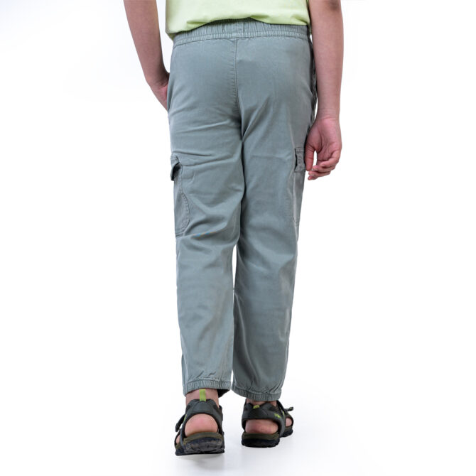 iNFINITY Lite Green Color Boys Stylish Gabardine Pant