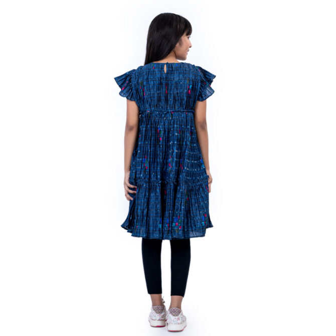 iNFINITY Girls Blue Color Party Frock
