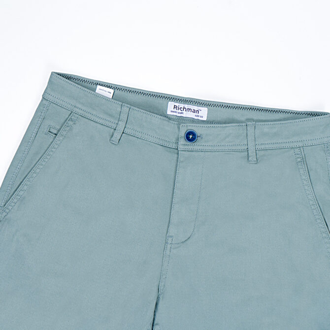 Richman Men’s Sage Green Color Premium Smart Shape Gabardine Pant