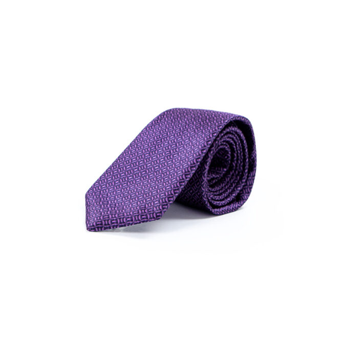Premium Purple Contrasted Box Tie