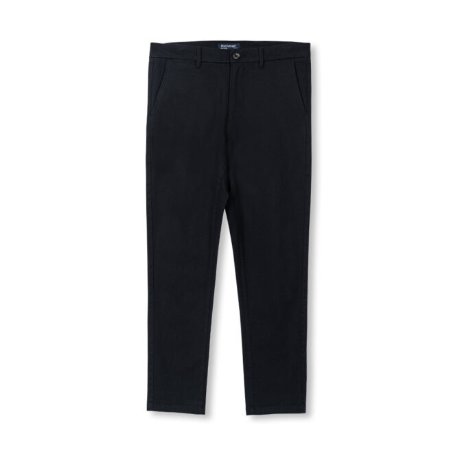 Richman Men’s Black Color Premium Smart Shape Gabardine Pant