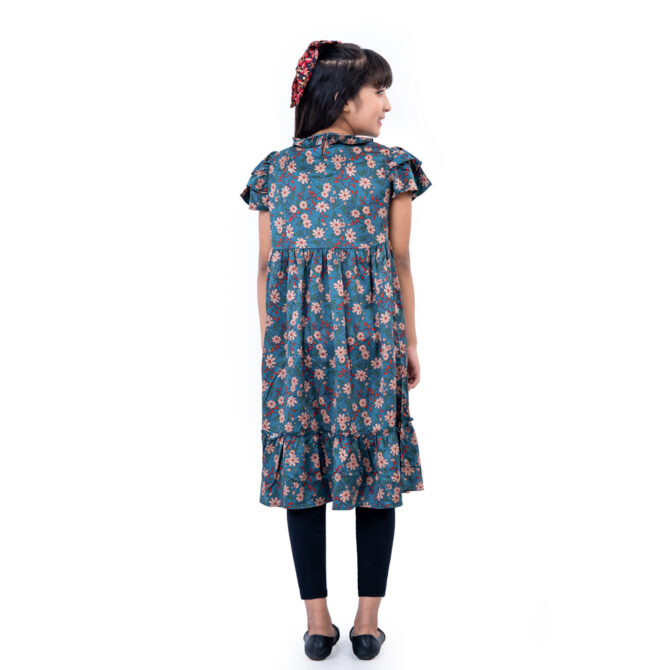 iNFINITY Girls Blue Color Stylish Frock