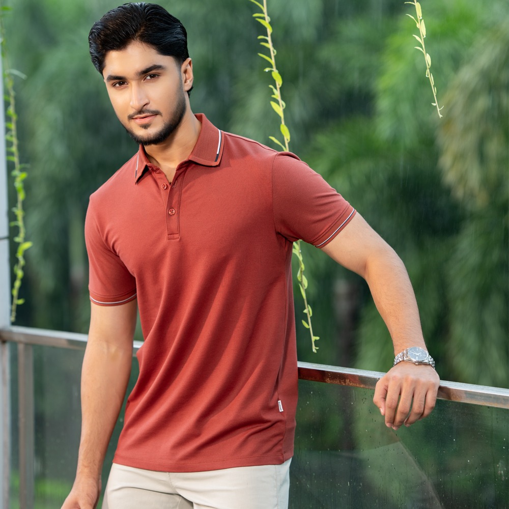 Richman Classic Maroon Color Polo Shirt