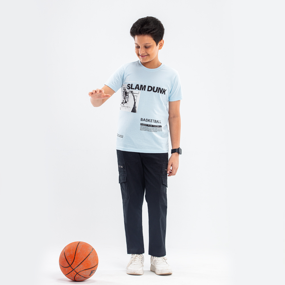 Boys Text Printed T-shirt