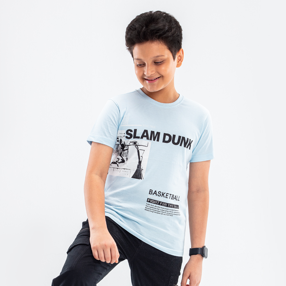 Boys Text Printed T-shirt
