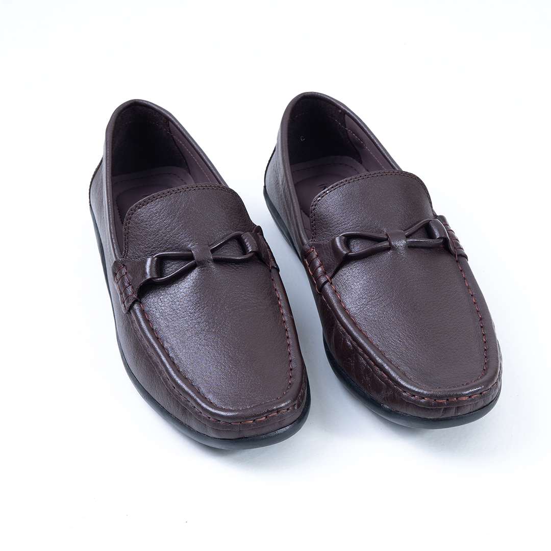 Infinity Men’s Classic Chocolate Color Leather Loafer