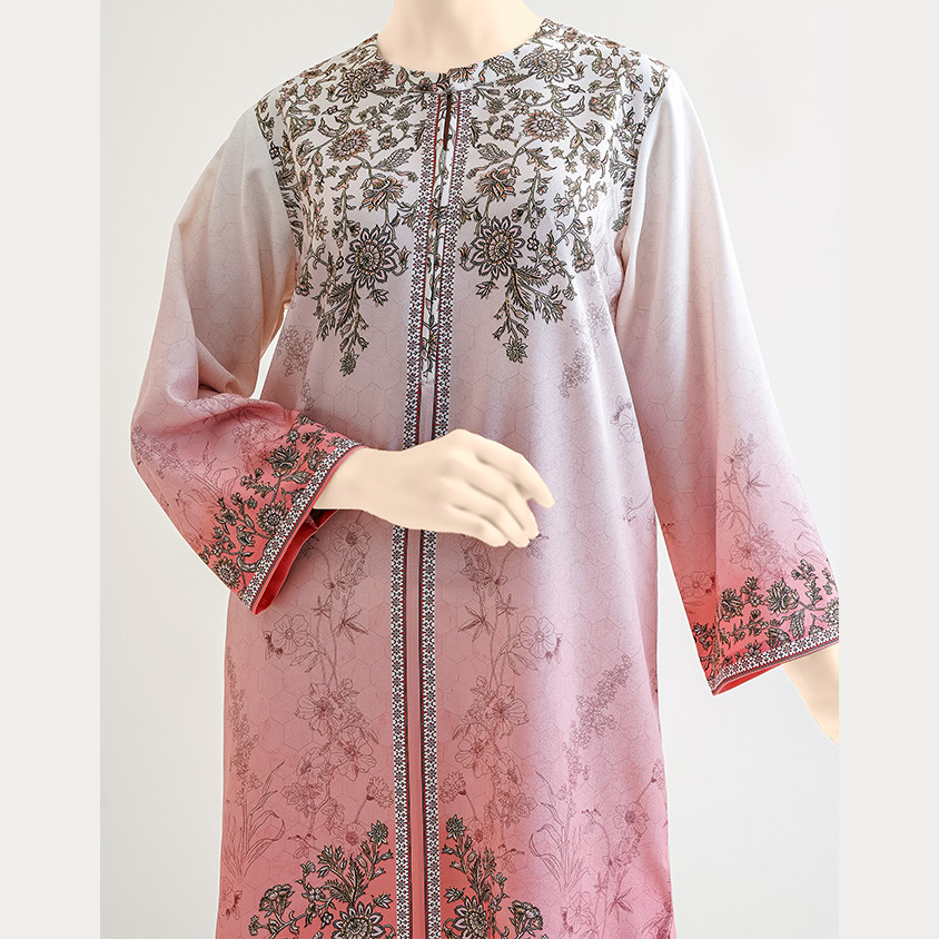 Teen Girls Cream Pink Printed Co-Ords set by MUSLIN