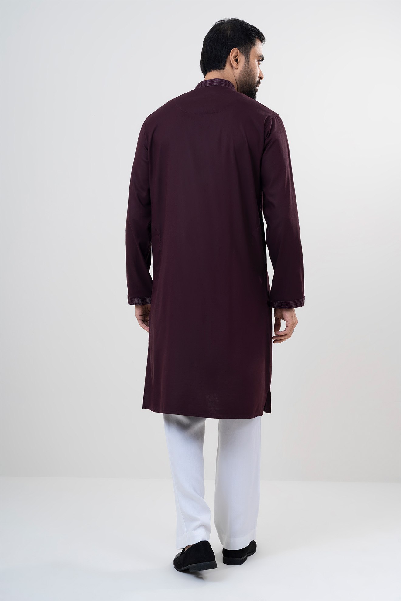 LUBNAN Men’s Chocolate Color Regular Fit Premium Panjabi