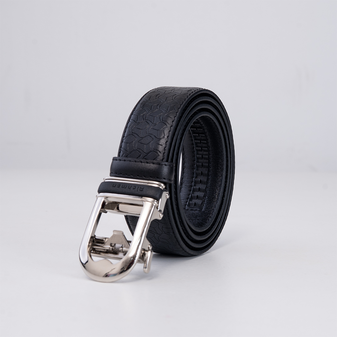 RICHMAN Men’s Black Color Formal Belt