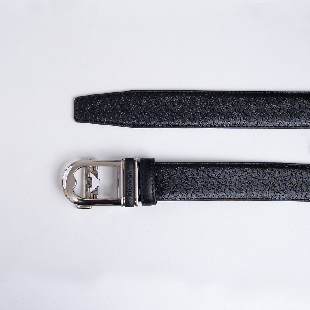 RICHMAN Men’s Black Color Formal Belt